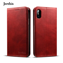 Load image into Gallery viewer, JERTHIS Compatible with iPhone 12 Pro Max Case leather case, Apple protective case, card flip type