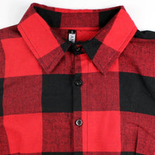 Load image into Gallery viewer, Ladies Autumn Plaid Checks Slim Long Sleeve Casual Mini Tunic Shirt Tartan Dress