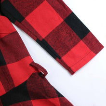 Load image into Gallery viewer, Ladies Autumn Plaid Checks Slim Long Sleeve Casual Mini Tunic Shirt Tartan Dress
