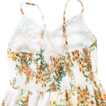 Load image into Gallery viewer, FANCYINN Womens Striped Backless Mermaid Dress Cap Sleeves A Line Fit and Flare Midi Casual Dresses with Belt