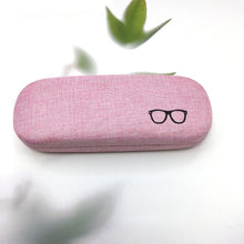 Load image into Gallery viewer, JERTHIS Glasses Case Hard Shell Eyeglasses Case Linen Fabrics Protective Case for Sunglasses Eyeglasse for Men Women