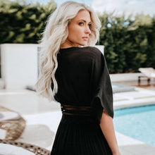 Load image into Gallery viewer, FANCYINN Womens Long Lace Cover up Sheer Bikini Coverups Kimono Tie Front Bathing Suit Swimsuit Beachwear