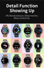 Load image into Gallery viewer, JERTHIS Military Smart Watch for Men Outdoor Waterproof Tactical Smartwatch Bluetooth Dial Calls Speaker 1.3&#39;&#39; HD Touch Screen Fitness Tracker Watch Compatible with iPhone Samsung
