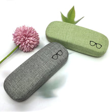Load image into Gallery viewer, JERTHIS Glasses Case Hard Shell Eyeglasses Case Linen Fabrics Protective Case for Sunglasses Eyeglasse for Men Women
