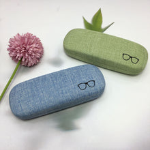 Load image into Gallery viewer, JERTHIS Glasses Case Hard Shell Eyeglasses Case Linen Fabrics Protective Case for Sunglasses Eyeglasse for Men Women
