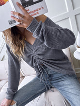 Load image into Gallery viewer, FANCYINN Womens Sweater Knitted Tops Pullover Drawstring Long Sleeve Jumper
