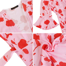 Load image into Gallery viewer, ZLUQOO Women&#39;s Ruffles Sleeveless Front Tie Flared Swing Pleated A-line Dress
