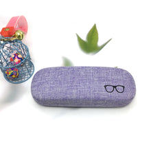 Load image into Gallery viewer, JERTHIS Glasses Case Hard Shell Eyeglasses Case Linen Fabrics Protective Case for Sunglasses Eyeglasse for Men Women
