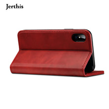 Load image into Gallery viewer, JERTHIS Compatible with iPhone 12 Pro Max Case leather case, Apple protective case, card flip type
