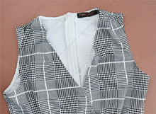 Load image into Gallery viewer, Women&#39;s Cross V Neck Sleeveless Plaid Wrap Long Jumpsuit Rompers With Pockets
