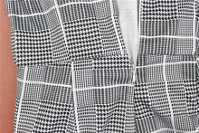 Load image into Gallery viewer, Women&#39;s Cross V Neck Sleeveless Plaid Wrap Long Jumpsuit Rompers With Pockets
