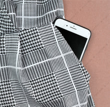 Load image into Gallery viewer, Women&#39;s Cross V Neck Sleeveless Plaid Wrap Long Jumpsuit Rompers With Pockets
