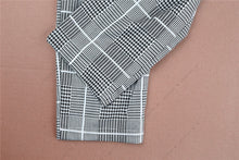 Load image into Gallery viewer, Women&#39;s Cross V Neck Sleeveless Plaid Wrap Long Jumpsuit Rompers With Pockets
