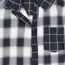 Load image into Gallery viewer, Women Classic Plaid Shirt Dress Long Sleeve Button Down Checkered Dresses Pocket
