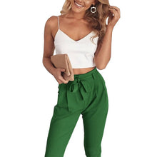 Load image into Gallery viewer, Women 2Pcs Set Skinny Crop Top Slim Trousers Sleeveless Jumpsuit Mini Playsuit
